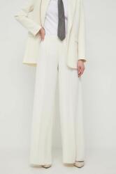 Max&Co MAX&Co. pantaloni femei, culoarea alb, drept, high waist 2416130000000 PPYH-SPD0H7_00X