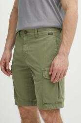 Napapijri pantaloni scurti din bumbac N-Deline culoarea verde, NP0A4HOTGAE1 PPYH-SZM0B7_78X