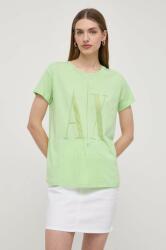 Giorgio Armani tricou femei, culoarea verde PPYH-TSD0YZ_77X