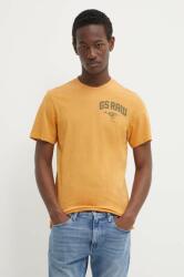 G-Star Raw tricou din bumbac barbati, culoarea maro, cu imprimeu PPYH-TSM1EJ_22X