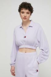 Tommy Hilfiger bluză femei, culoarea violet, cu imprimeu DW0DW17785 PPYH-BLD0U9_04X