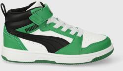 PUMA sneakers pentru copii Rebound V6 Mid AC+ PS culoarea verde 9BYX-OBK0ZN_77X