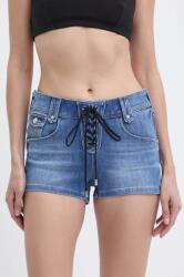 Miss Sixty pantaloni scurti jeans JJ3240 DENIM SHORTS femei, neted, medium waist, 6L2JJ3240000 PPYH-SZD0EE_55J (6L2JJ3240000)