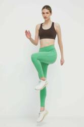 Reebok leggins de antrenament Lux culoarea verde, neted, 100076175 PPYH-LGD0A8_70X (100076175)