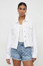 Liu Jo geaca jeans femei, culoarea alb, de tranzitie PPYH-KUD0CN_00X