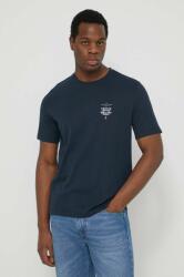 Aeronautica Militare tricou din bumbac barbati, culoarea albastru marin, cu imprimeu PPYH-TSM0LS_59X
