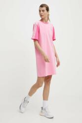 Adidas rochie din bumbac culoarea roz, mini, oversize, IR6055 PPYH-SUD0GJ_30X