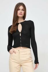 Patrizia Pepe cardigan din lana culoarea negru, light PPYH-SWD05T_99X