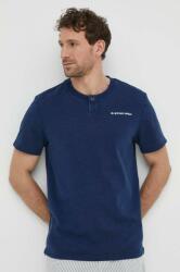 G-Star Raw tricou din bumbac barbati, culoarea albastru marin, cu imprimeu PPYH-TSM1F2_59J