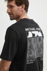 Michael Kors tricou din bumbac barbati, culoarea negru, cu imprimeu PPYH-TSM1A1_99X