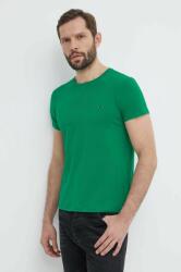 Tommy Hilfiger tricou bărbați, culoarea verde, uni, MW0MW10800 9B84-TSM0EB_77A