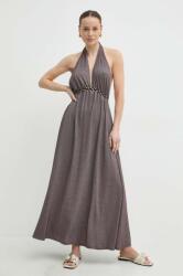 TWINSET rochie culoarea violet, maxi, evazati PPYH-SUD17U_45X