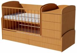  Reni Uno 4in1 ringatható kombi kiságy 120×70 cm ágyneműtartóval - Bükk