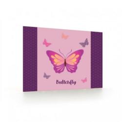KARTON P+P PREMIUM COOL BUTTERFLY íróasztal alátét lányoknak, rózsaszín pillangós