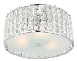 Endon Lighting Endon belfont belfont 3lt flush clear crystal, frosted glass & chrome plate 3 x 18w g9 clear capsule - ed-61252 - beltéri világítás|mennyezeti lámpa mennyezeti lámpák