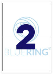 Bluering Univerzális Etikett 210x148 mm 2 címke/lap 100 ív/csomag (BRET112)