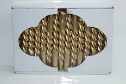  Karfa csavart gyertya metál 30 db/csomag