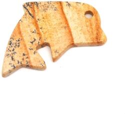 R. M. ékszer Jáspis kép átfúrt delfin 40x25mm (010368)