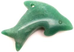 R. M. ékszer Ásvány medálok Aventurin átfúrt delfin 40x25mm (010360)