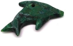 R. M. ékszer Jáde afrikai átfúrt delfin 40x25mm (010362)