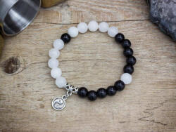 R. M. ékszer Jin-jang ásvány karkötő (1010RM21)
