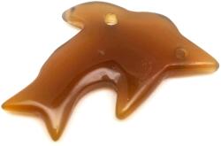 R. M. ékszer Ásvány medálok Achát átfúrt delfin 40x25mm (010366)