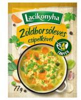 Lacikonyha zöldborsóleves csipetkével