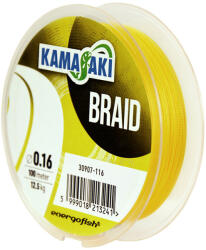 Kamasaki Fir Kamasaki Braid Yellow, Lungime 100m, Diametru 0.13 mm, Rezistenta 11.2 Kg