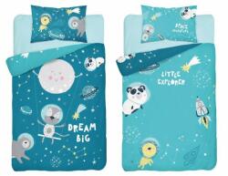 Detexpol Kétoldalas pamut ágynemű univerzum - türkiz