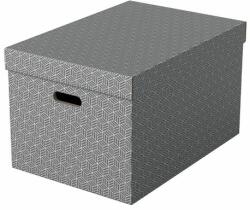 Esselte Set 3 buc Cutii arhivare carton 510 x 350 x 300 mm gri Esselte Home Recycled (ESS628287)