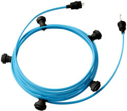 Creative-Cables Használatra kész 7, 5 m-es Lumet szállámpa készlettel 5 fekete lámpatartóval, akasztóval és csatlakozóval (CATE27N075CM17)