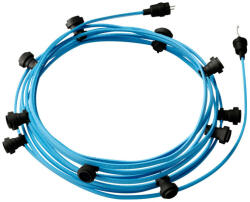 Creative-Cables Használatra kész, 12, 5 m-es Lumet szállámpa készlettel 10 fekete lámpatartóval, akasztóval és csatlakozóval (CATE27N125CM17)