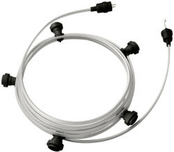 Creative-Cables Használatra kész 7, 5 m-es Lumet szállámpa készlettel 5 fekete lámpatartóval, akasztóval és csatlakozóval (CATE27N075CM02)