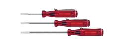 Wiha Mini csavarhúzó lapos átlátszó-piros, feltűző csipesszel 3.0 mm x 80 mm (01539) (01539)