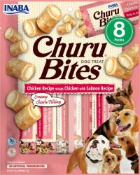 Inaba Foods Churu Bite Chicken 8x12g pui și somon wrap pentru câini