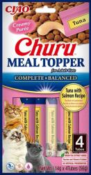 Inaba Foods Meal Topper Tuna Salmon 4x14 g supliment cremos cu ton si somon pentru pisici