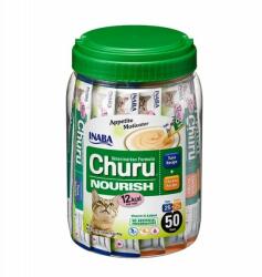Inaba Foods Churu Nourrish 50x14g stimulent apetit pisici, ton si pui