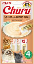 Inaba Foods Churu Chicken with salmon 4x14g piure pui si somon pentru pisica
