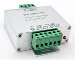 deLux LED szalag RF erősítő 144W(12VDC), 288W(24VDC), 4A*3CH, 433, 92Mhz, IP20, DEL1298 (DEL1298)