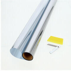 Gekkofix - Öntapadós ablakfólia: Sun Foil Anti Heat enyhén tükrös fényáteresztő fólia (92 x 200 cm) (53438)