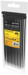 Entac Kábelkötegelő 4, 6mmx120mm fekete 200db (ECT-4.6-120-B)