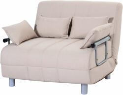 Homcom Homcom, négyzet alakú 2 személyes kanapé acélból és szövetből, 4 párnával