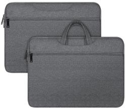 Dux Ducis LBTC kézitáska álló LAPTOP/NOTEBOOK/TABLET (univerzális, textil, kézpánt, 13-13.9" méret) SÖTÉTSZÜRKE GP-157358 (GP-157358)