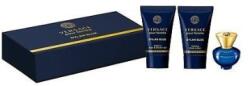 Versace Pour Femme Dylan Blue, SET : edp 5ml + Testápoló 25ml + tusfürdő gél 25ml női parfüm