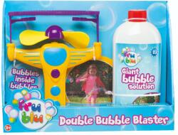 Fru Blu Set lansator baloane de sapun si solutie, Fru Blu, Blaster Double Bubble Tub balon de sapun