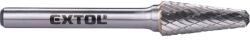 Extol keményfém turbómaró (rotormaró), kúpos, kerek orrú, átmérő 10×25mm/szár 6mm, keresztfogazás (8703784) - aszivattyus
