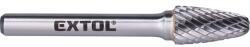 Extol keményfém turbómaró (rotormaró), íves, kerek orrú, átmérő 10×20mm/szár 6mm, keresztfogazás (8703754) - aszivattyus