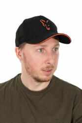 Fox Collection Trucker Cap Fekete-Narancssárga Baseball Sapka (CHH017)