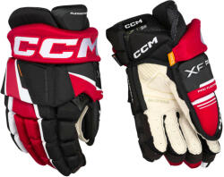 CCM Tacks XF PRO Black/Red/White Senior Hokikesztyűk 15 hüvelyk