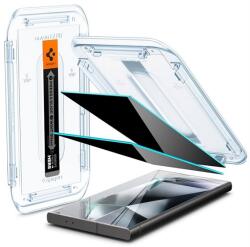 Spigen EZ FIT képernyővédő üveg 2db (2.5D, betekintés védelem, 0.2mm, 9H) ÁTLÁTSZÓ Samsung Galaxy S24 Ultra (SM-S928) (AGL07625)
